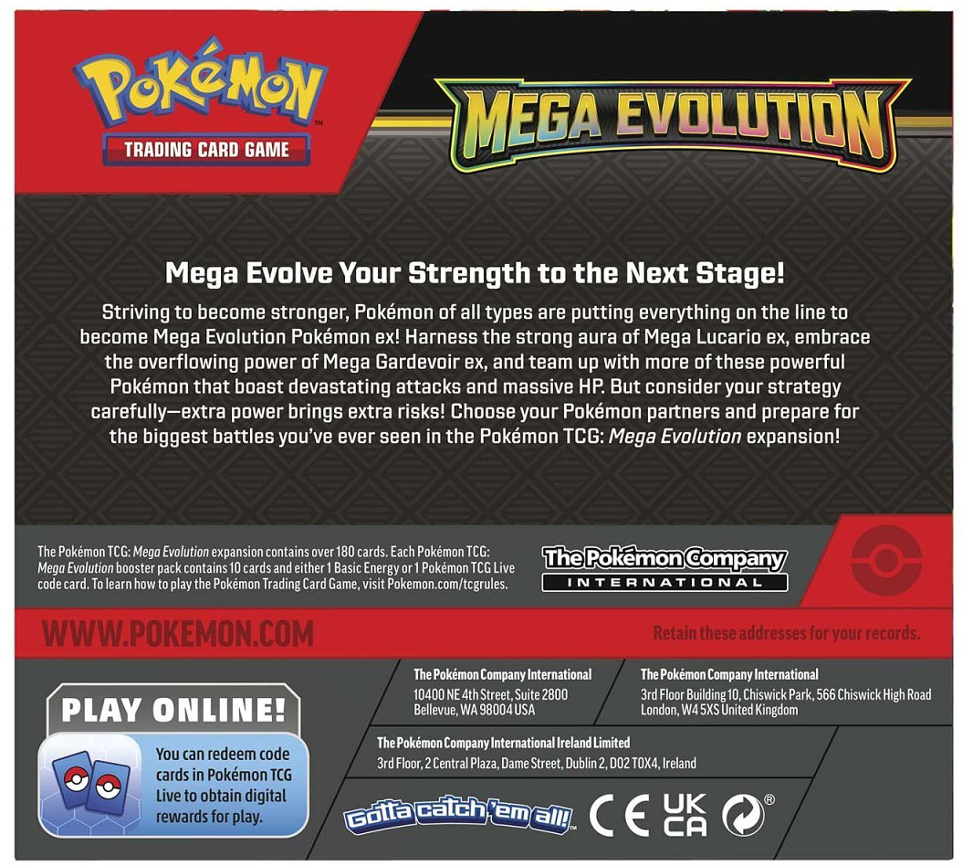 PTCGL Code Cards Still Included in Mega Evolution Booster Packs